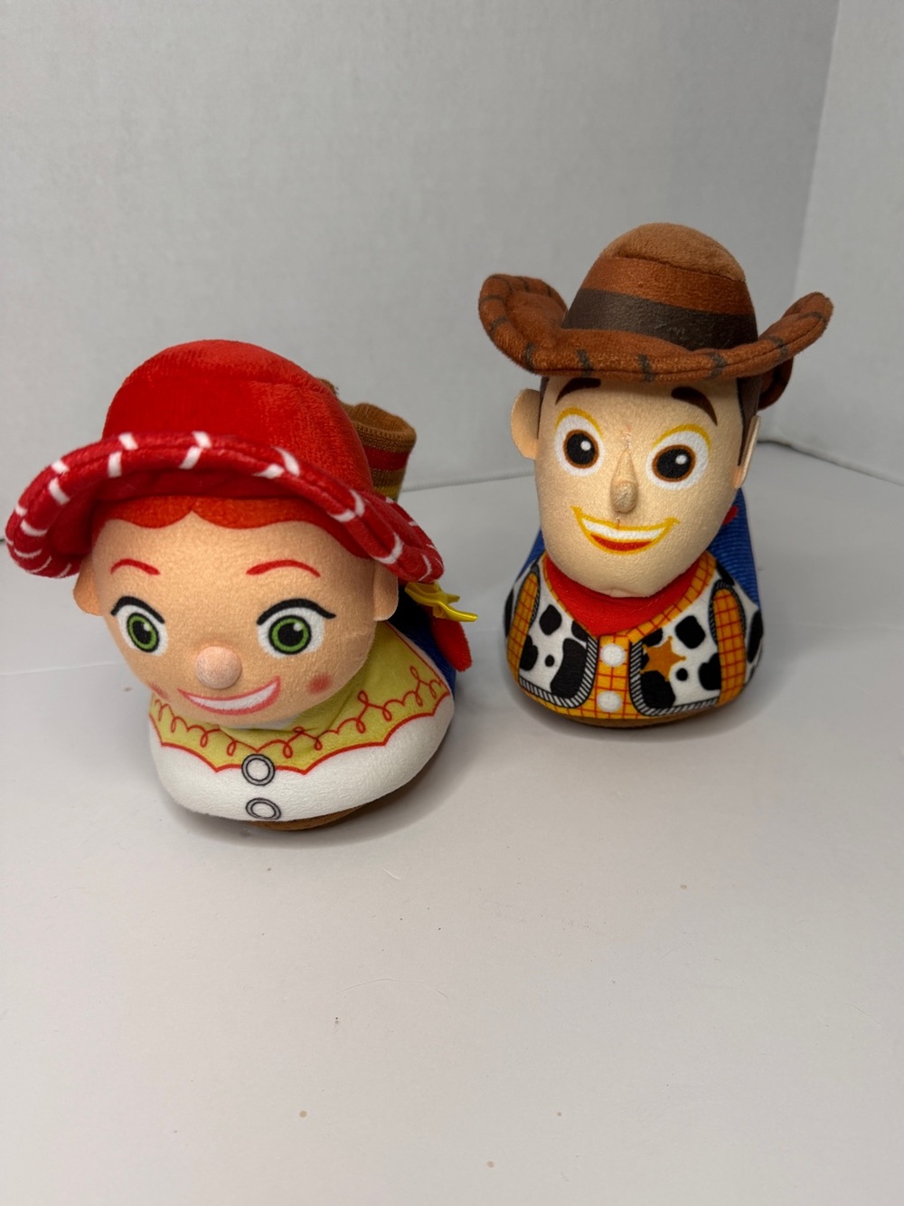 Disney Toy Story Woody & Jessie Plush Slippers Size 5-6